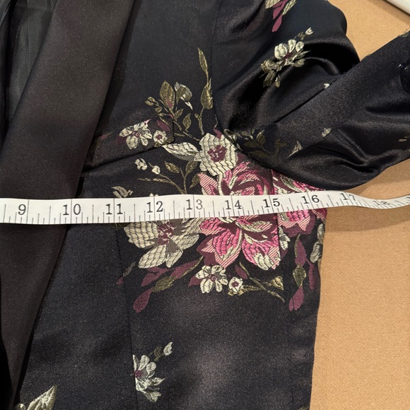 Zara Basic Jacquard Tuxedo Blazer - Size X-Small - Picture 12 of 16